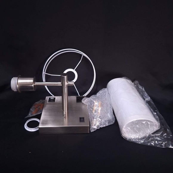 Wall Light Sconce w/ USB, Type-C Port & AC Outlet LED Bulb‎ Included Wall Lamp - Picture 3 of 10